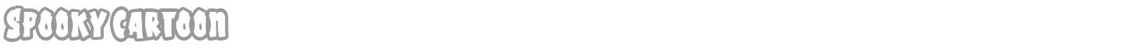 Spooky Cartoon font preview